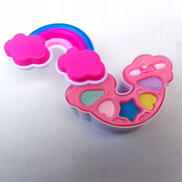 Set trucco giocattolo per bambini con cosmetici sicuri e custodia portatile