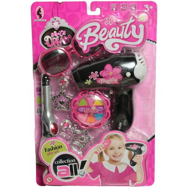 Gazelo Set Bellezza con Asciugacapelli per Bambole e Accessori di Styling