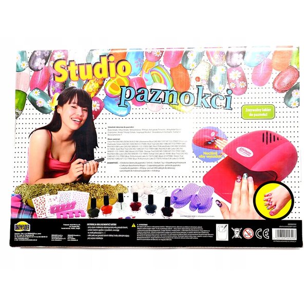 Dromader Atelier Glamour Studio Paznokci Set Manicure con Smalti e Lampada