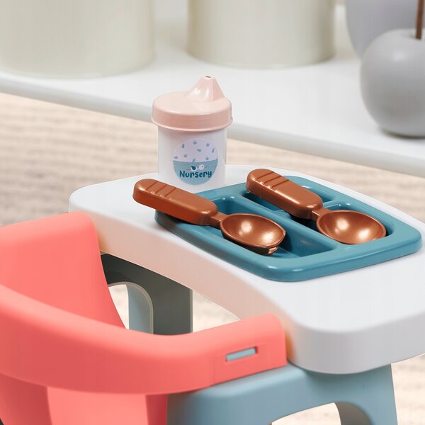 Set Ecoiffier con seggiolone e accessori per bambole, gioco educativo 18m+