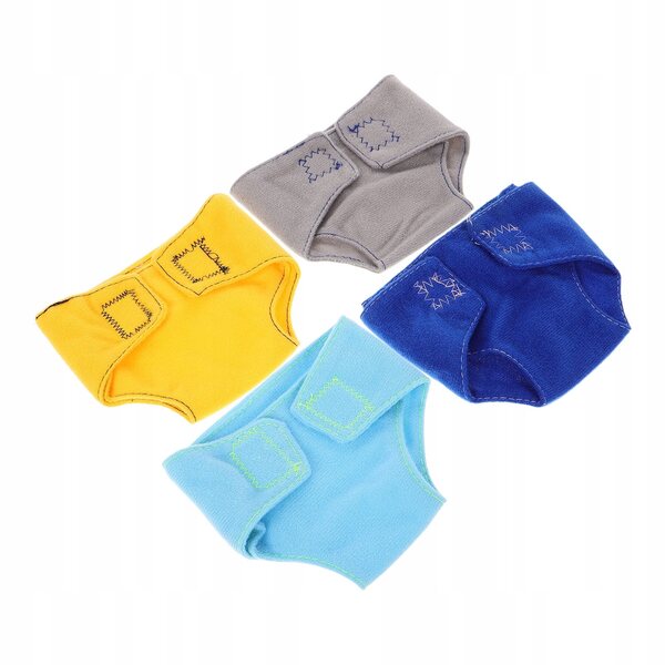 4 realistische Windeln für Puppen – sichere und farbenfrohe Accessoires für Kinderspiele