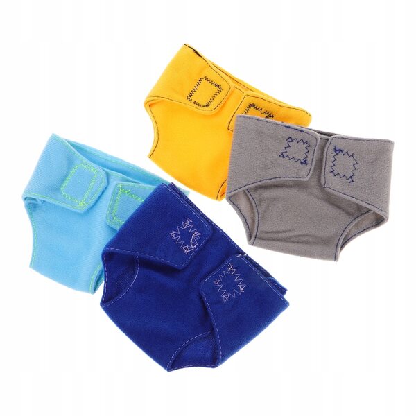 4 realistische Windeln für Puppen – sichere und farbenfrohe Accessoires für Kinderspiele