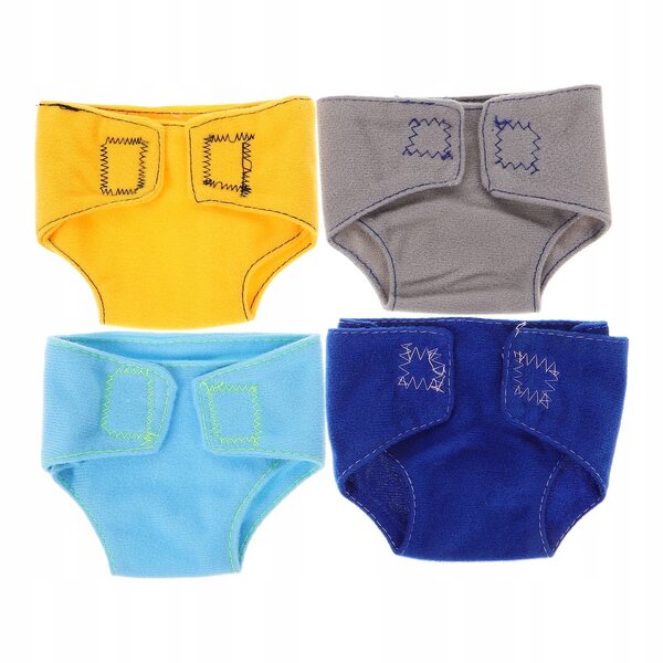 4 realistische Windeln für Puppen – sichere und farbenfrohe Accessoires für Kinderspiele