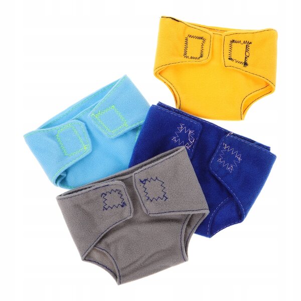4 realistische Windeln für Puppen – sichere und farbenfrohe Accessoires für Kinderspiele