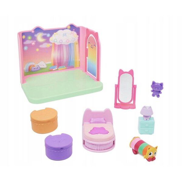 Spin Master Gabby's Dollhouse Set Camera da Letto con Accessori e Gatto