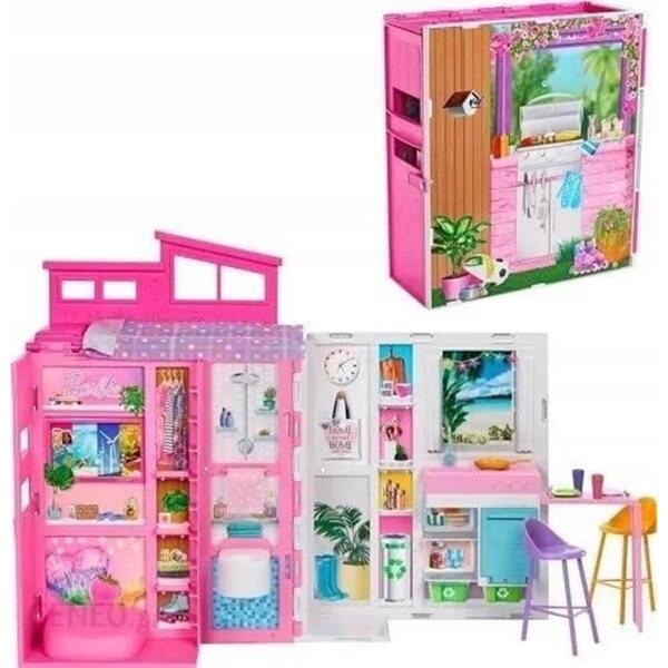 Barbie Fashionistas Cozy House Puppenhaus mit 4 Spielbereichen und Zubehör