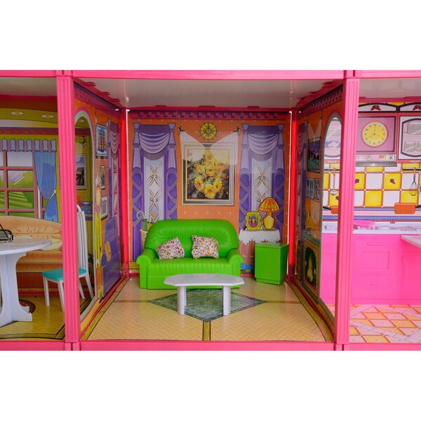 Funfit My Lovely Villa XXL Puppenhaus, 128 Elemente, 6 Zimmer