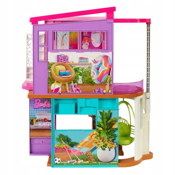 Barbie Holiday Puppenhaus: ein modernes zweistöckiges Spielset