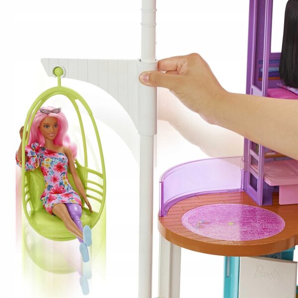 Barbie Holiday Puppenhaus: ein modernes zweistöckiges Spielset