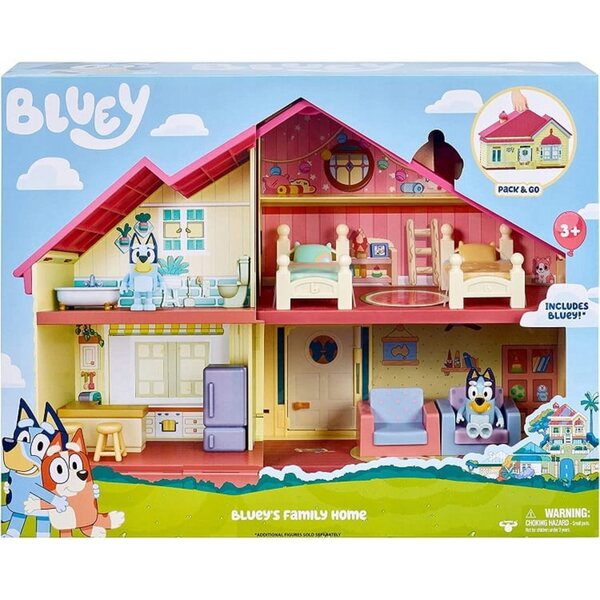 Bluey Family House mit Figur und Zubehör, Lernspiel für Kinder ab 3 Jahren