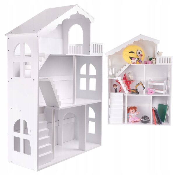 Lulilo Calla Bücherregal-Haus 116 cm für Bücher und Kinderspielzeug aus Holz