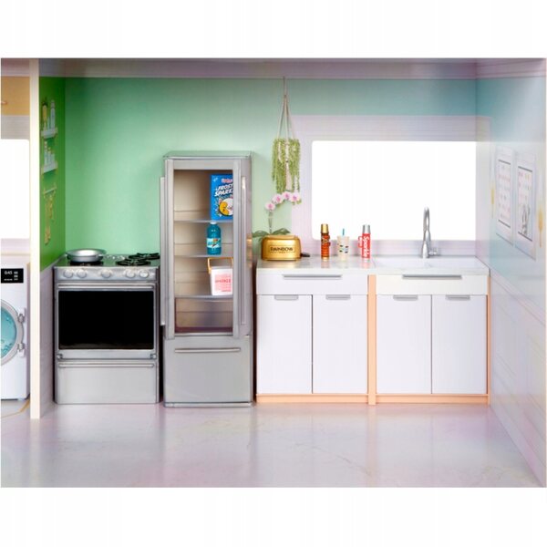 Casa delle bambole Rainbow High, in legno, a 3 piani, con accessori, 122 cm