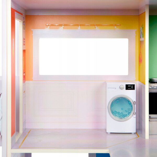 Casa delle bambole Rainbow High, in legno, a 3 piani, con accessori, 122 cm
