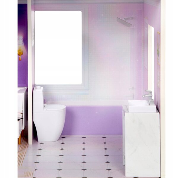 Casa delle bambole Rainbow High, in legno, a 3 piani, con accessori, 122 cm