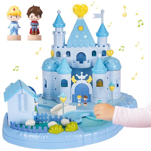 Castello della Principessa con Personaggi Magnetici, Luci e Musica per Bambine 6+