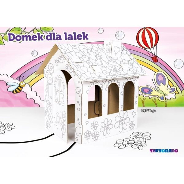 Domek dla lalek do malowania, kolorowania Wielokolorowy Tektorado
