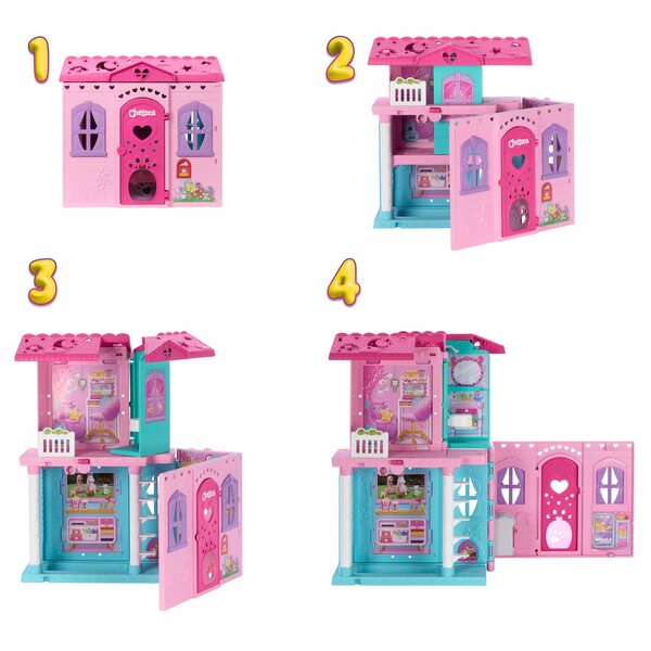 Barbie Cheslea Falthaus mit Puppenset für Kinder ab 3 Jahren
