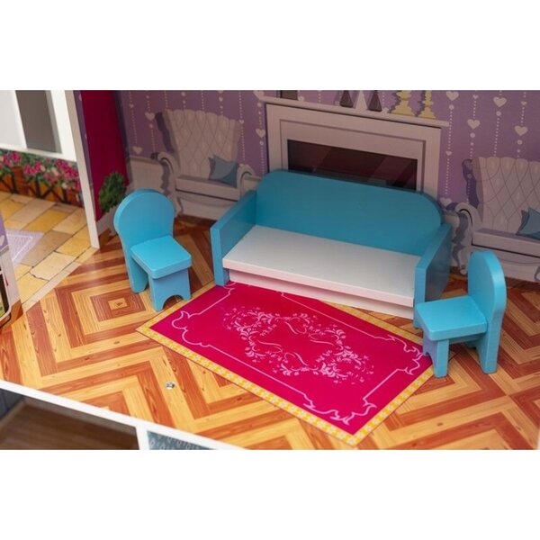 Casa delle bambole Kathay-Haster - lussuosa villa in legno 103 cm con mobili