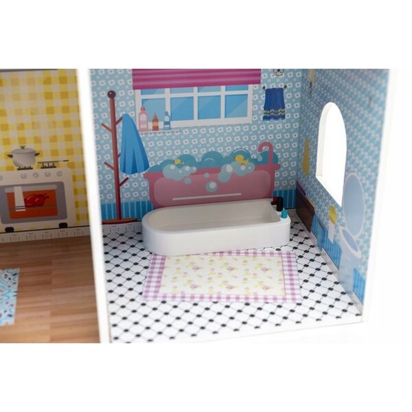Casa delle bambole Kathay-Haster - lussuosa villa in legno 103 cm con mobili