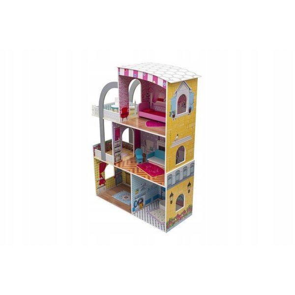 Casa delle bambole Kathay-Haster - lussuosa villa in legno 103 cm con mobili