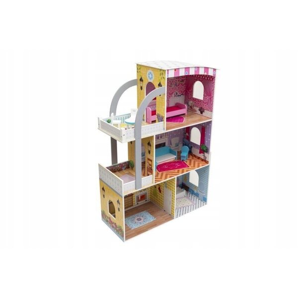 Casa delle bambole Kathay-Haster - lussuosa villa in legno 103 cm con mobili