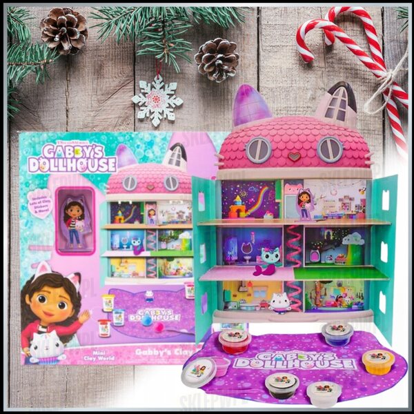 Casa delle bambole RMS con plastilina 41 cm - set creativo Gabby's Cat House