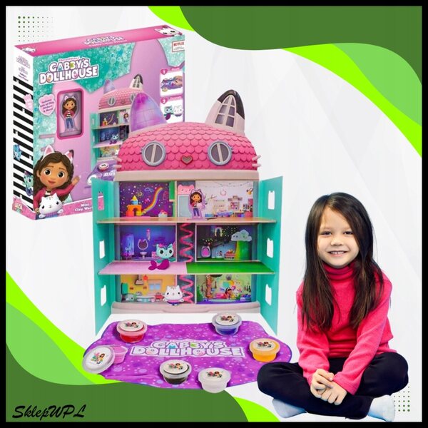 Casa delle bambole RMS con plastilina 41 cm - set creativo Gabby's Cat House