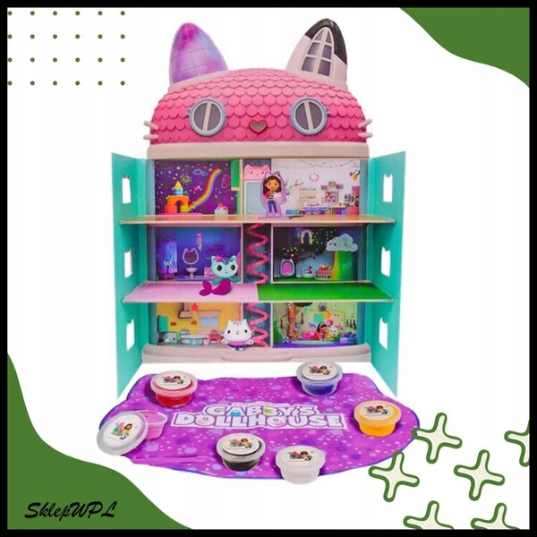 Casa delle bambole RMS con plastilina 41 cm - set creativo Gabby's Cat House