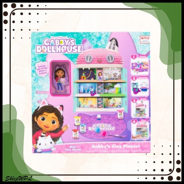 Casa delle bambole RMS con plastilina 41 cm - set creativo Gabby's Cat House