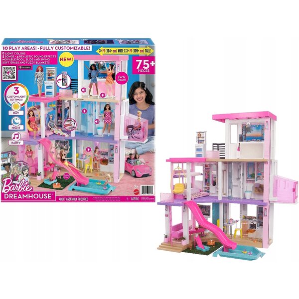 Barbie Dreamhouse Deluxe – Großes Puppenhaus mit Aufzug und Swimmingpool