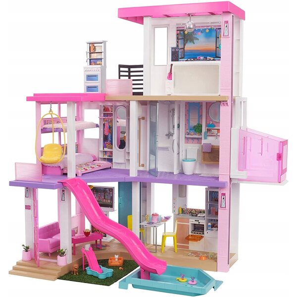 Barbie Dreamhouse Deluxe – Großes Puppenhaus mit Aufzug und Swimmingpool
