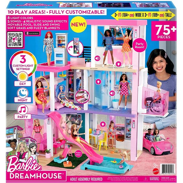 Barbie Dreamhouse Deluxe – Großes Puppenhaus mit Aufzug und Swimmingpool