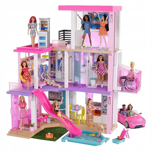 Barbie Dreamhouse Deluxe – Großes Puppenhaus mit Aufzug und Swimmingpool