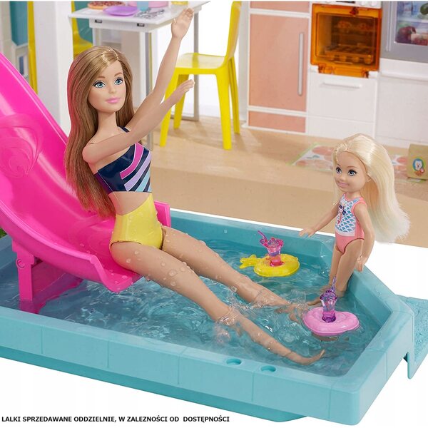 Barbie Dreamhouse Deluxe – Großes Puppenhaus mit Aufzug und Swimmingpool