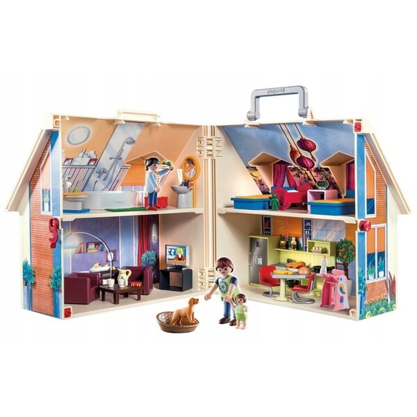 Playmobil Dollhouse 70985 Tragbares Koffer-Puppenhaus für Kinder ab 4 Jahren