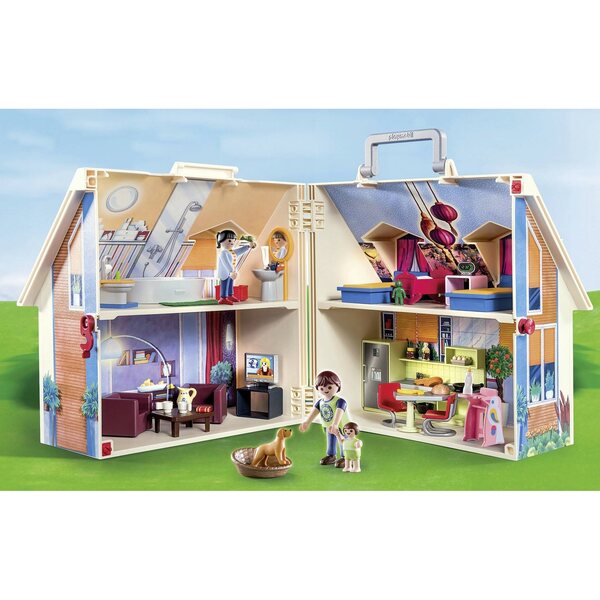 Playmobil Dollhouse 70985 Tragbares Koffer-Puppenhaus für Kinder ab 4 Jahren