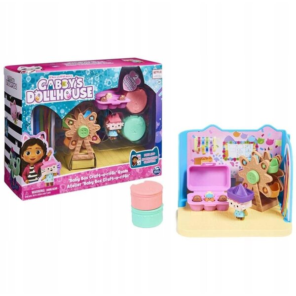 Koci Gabi Hausspielset mit Katzenfigur und Karussell für Mädchen ab 3 Jahren