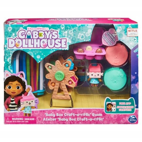 Koci Gabi Hausspielset mit Katzenfigur und Karussell für Mädchen ab 3 Jahren