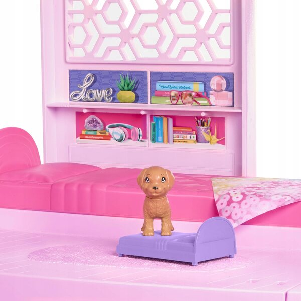 Barbie Dreamhouse Traumhaus mit Rutsche und über 75 Zubehörteilen für Kinder ab 3 Jahren