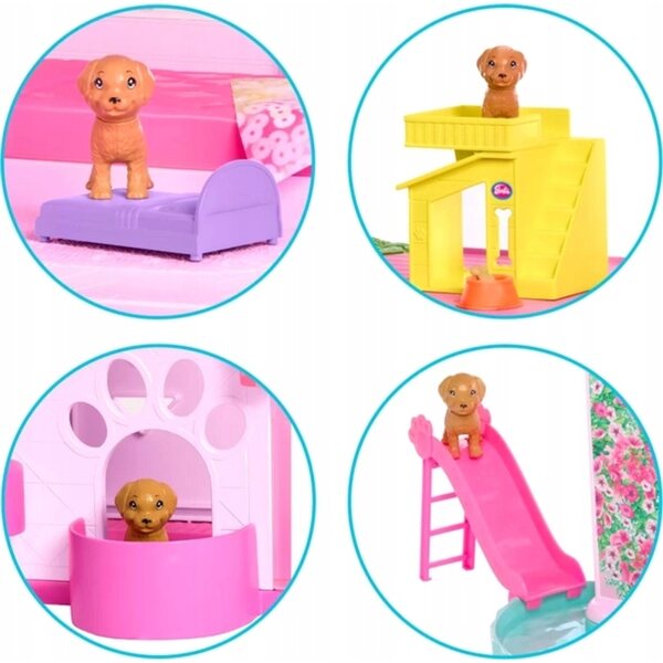 Barbie Dreamhouse Traumhaus mit Rutsche und über 75 Zubehörteilen für Kinder ab 3 Jahren