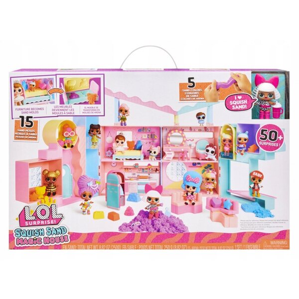 LOL Surprise Squish Sand House con sabbia cinetica e oltre 50 sorprese