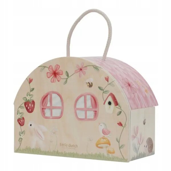 Fairy Garden FSC Casetta in legno olandese piccola beige per bambini 3+ anni