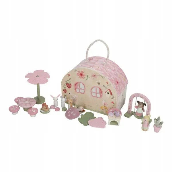 Fairy Garden FSC Casetta in legno olandese piccola beige per bambini 3+ anni