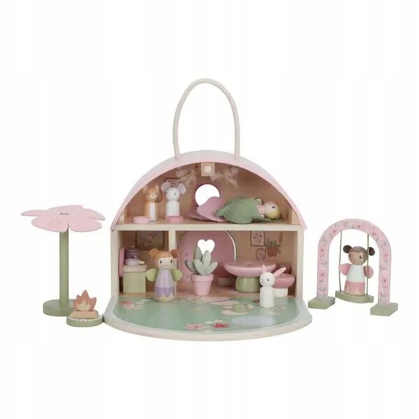 Fairy Garden FSC Casetta in legno olandese piccola beige per bambini 3+ anni
