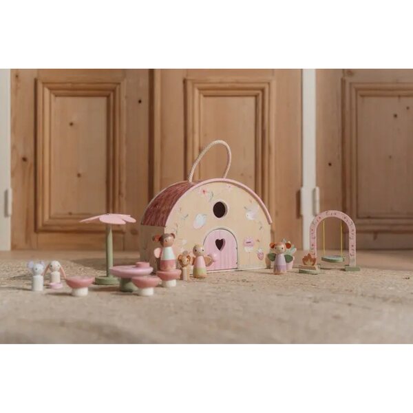 Fairy Garden FSC Casetta in legno olandese piccola beige per bambini 3+ anni