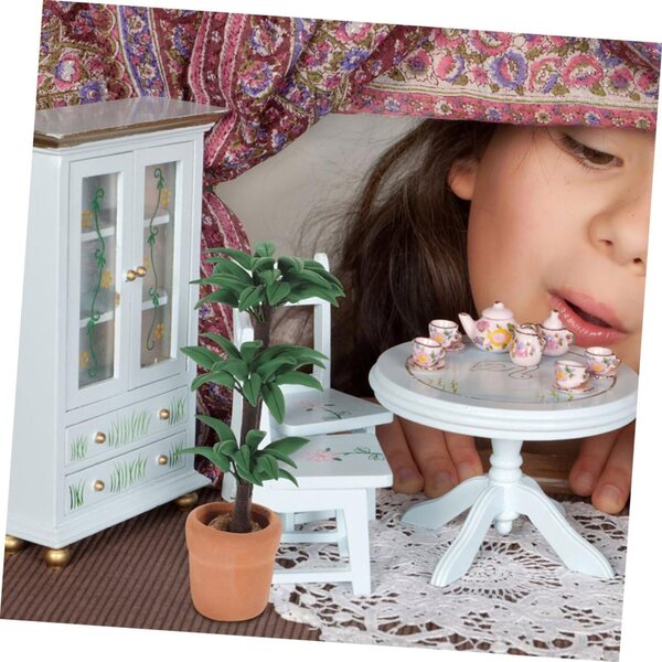 Garneck Kit 2 pz Piante Miniatura per Case delle Bambole Accessori Fai da Te