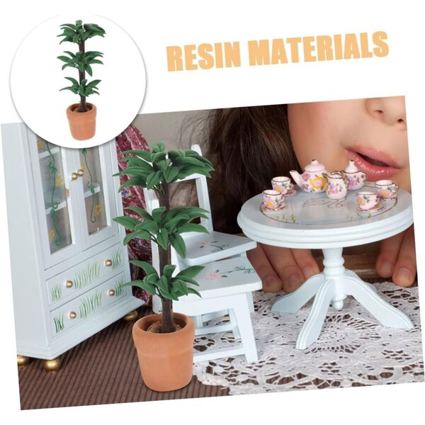 Garneck Kit 2 pz Piante Miniatura per Case delle Bambole Accessori Fai da Te