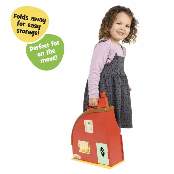 Bings Haus Goldener Bär 34 cm mit Flop-Figur und Möbeln für Kinder ab 18 Monaten