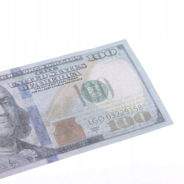 100x 100-Dollar-Scheine als Requisite für Szenarien und Rollenspiele