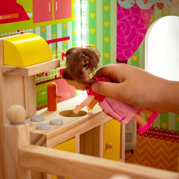 Set mit 6 Kinderspiel-Prinzessinnen 12 cm mit Zubehör – Puppen für das Puppenhaus